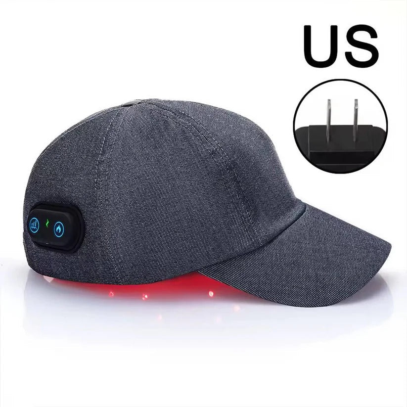 Dual Wavelength Red and Infrared LED Scalp Care Device with 660nm and 850nm Light Therapy