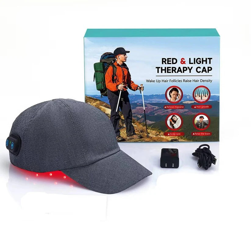 Dual Wavelength Red and Infrared LED Scalp Care Device with 660nm and 850nm Light Therapy