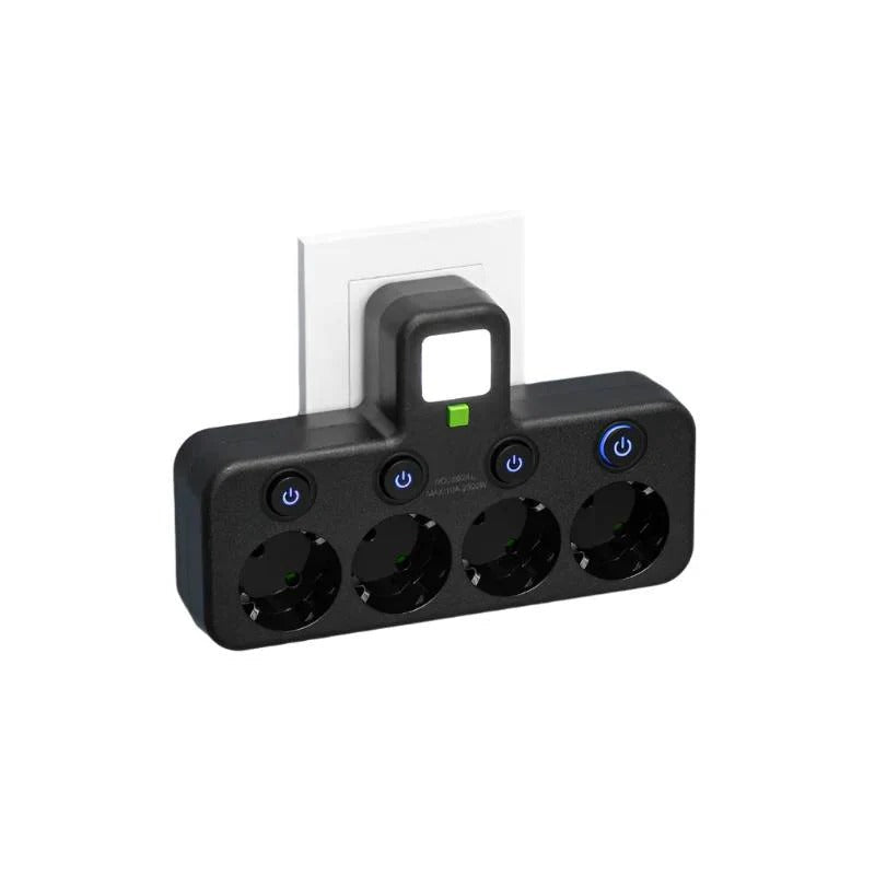 Multi-Outlet Power Strip with USB and USB-C Ports and 2500W Surge Protection