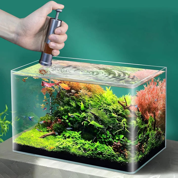 Mini Aquarium Fish Feeder with Compact Design