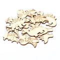 Wooden Dinosaur Craft Slices Set, 20 Piece for Scrapbooking and DIY Projects