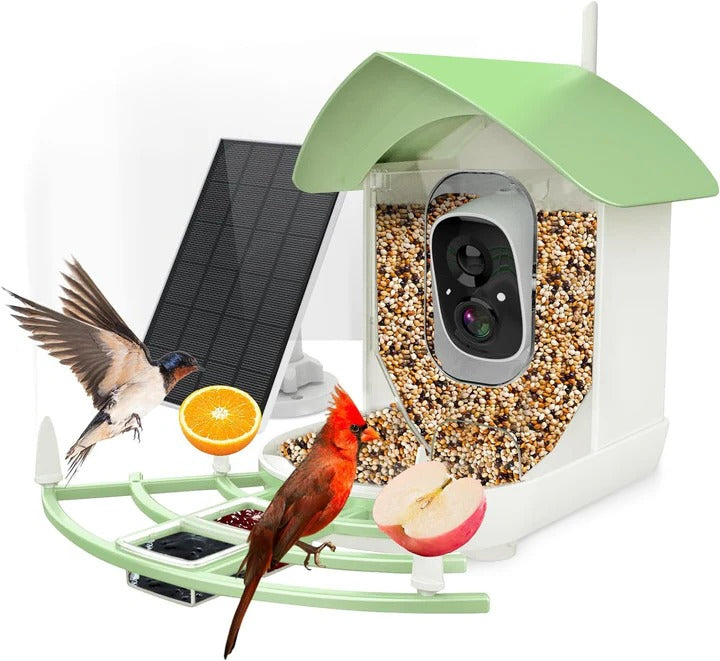 Smart Bird Feeder Camera with App Control and Night Vision