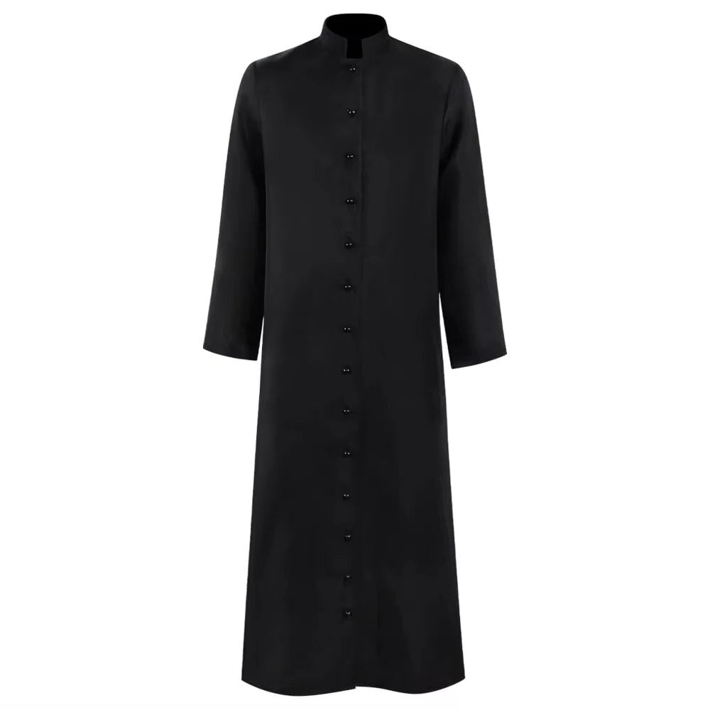 Medieval Flowing Wizard Robe Costume for Cosplay and Stage