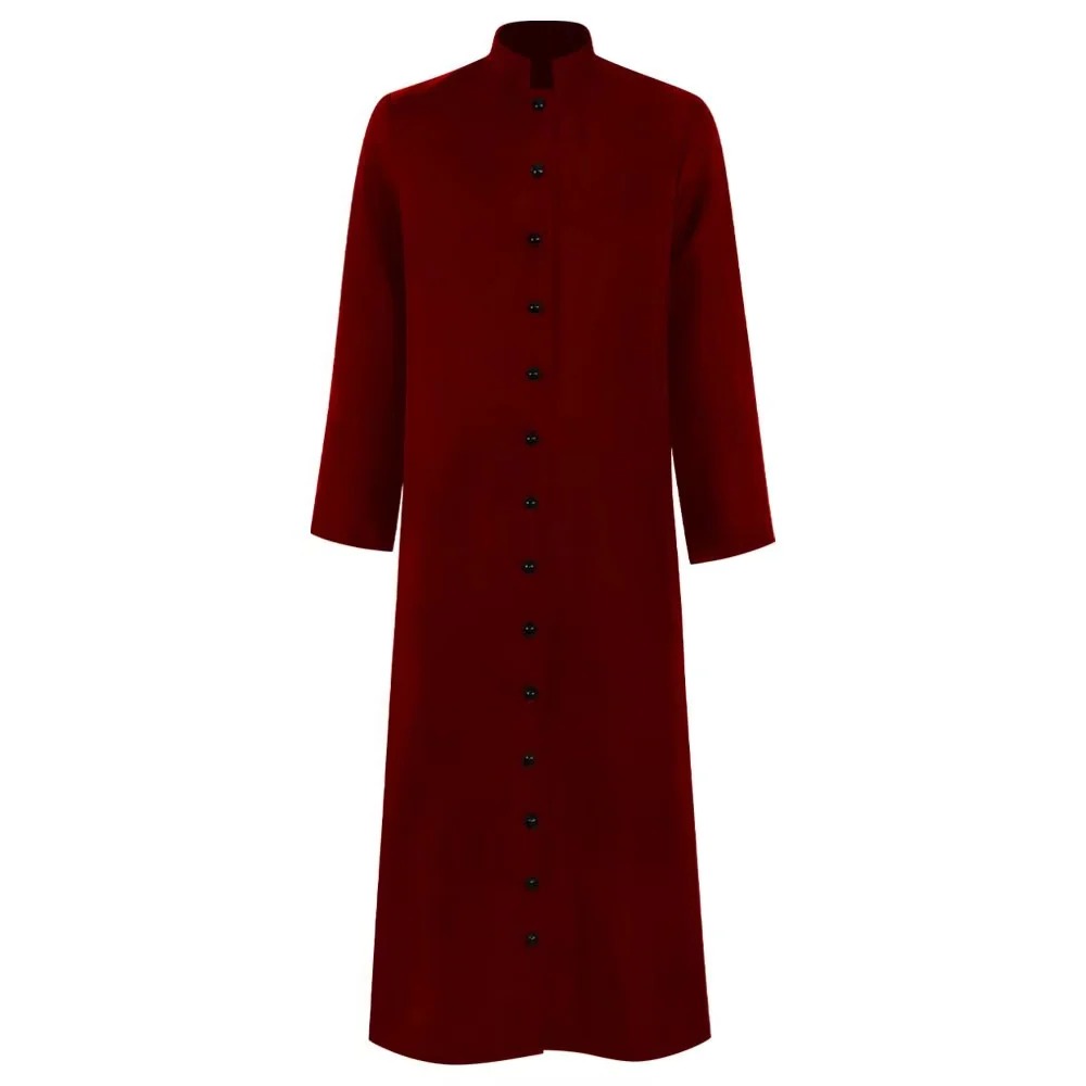 Medieval Flowing Wizard Robe Costume for Cosplay and Stage