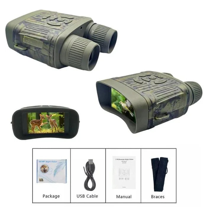 Infrared Night Vision Optics with Built In Display and Zoom