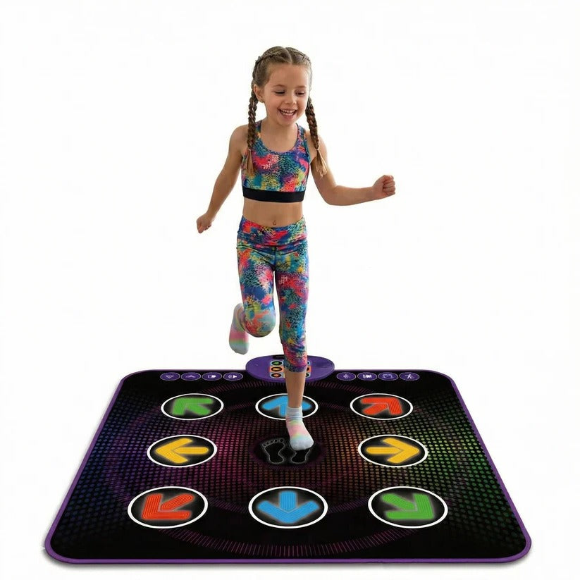 Bluetooth Dance Mat with Light Up Electronic Music Game Pad for Kids