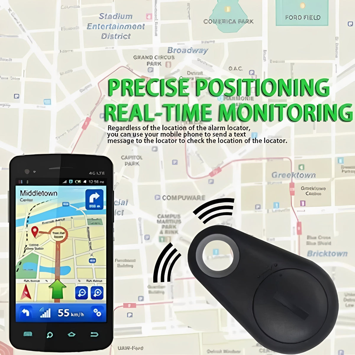 Portable Bluetooth 5.0 Locator for Personal Items and Pets