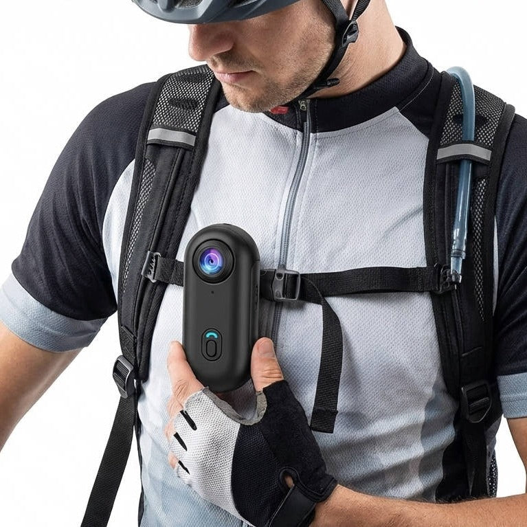Magnetic 4K Action Camera for Cycling with 120 Degeree Wide Lens