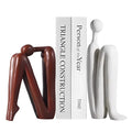 Polyresin Decorative Bookends for Home and Office, Set of 2