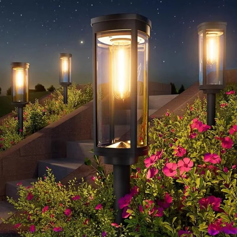 Solar Powered Path Lights for Outdoor Walkways, Set of 2