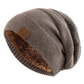 Acrylic Knit Slouch Beanie for Men, Warm Winter Cold Weather Hat