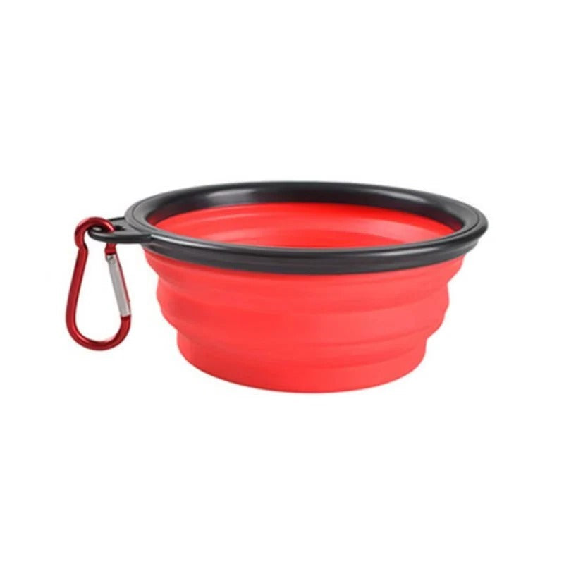 Portable Collapsible Silicone Pet Bowl for Dogs and Cats