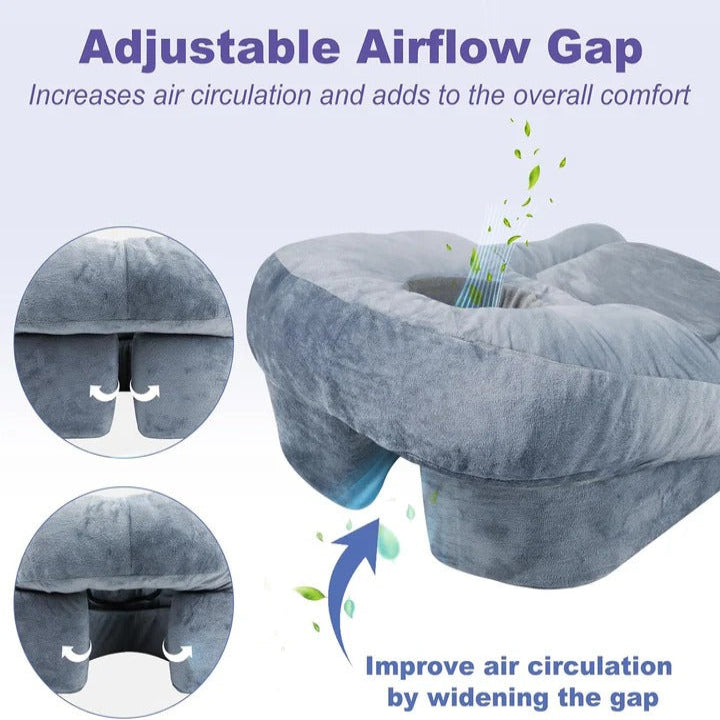 Face Down Recovery Pillow Recovery Pillow with Face Cavity Opening