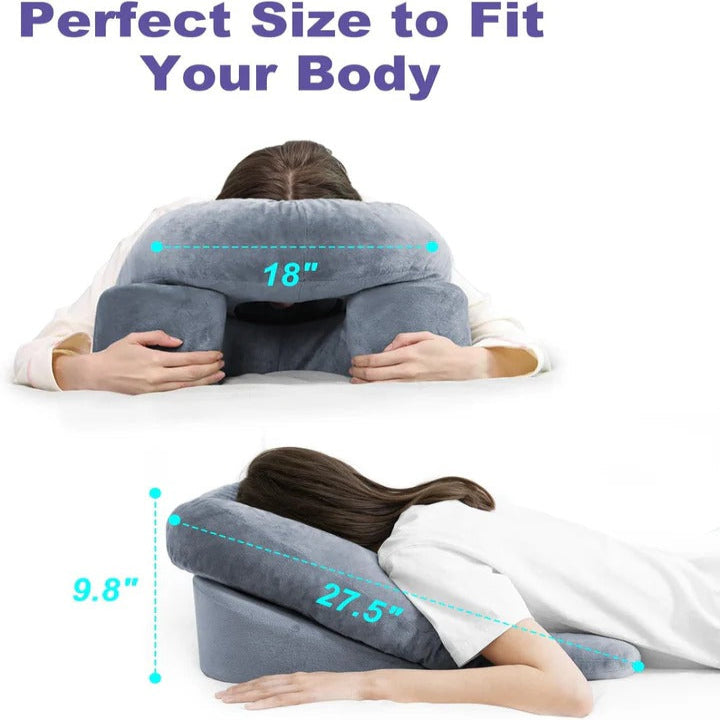 Face Down Recovery Pillow Recovery Pillow with Face Cavity Opening