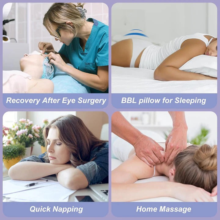 Face Down Recovery Pillow Recovery Pillow with Face Cavity Opening