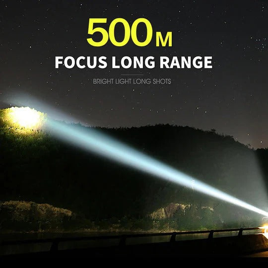 Outdoor Water-Resistant LED Flashlight with Bright Illumination