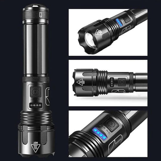 Outdoor Water-Resistant LED Flashlight with Bright Illumination