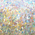 Rainbow Style Static Cling Window Film with Rainbow Design