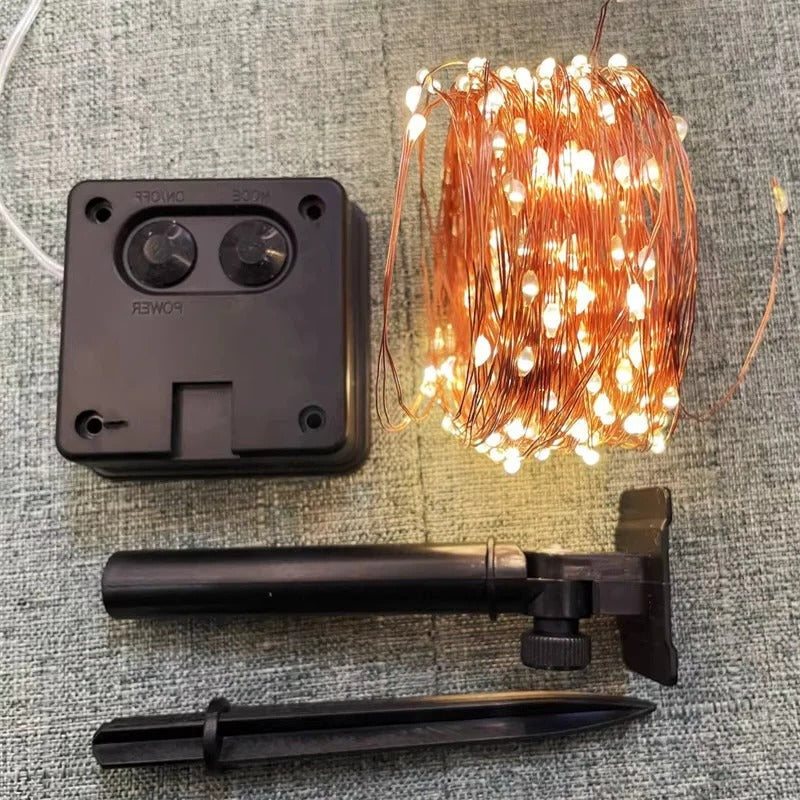 Solar Powered LED Garden String Lights