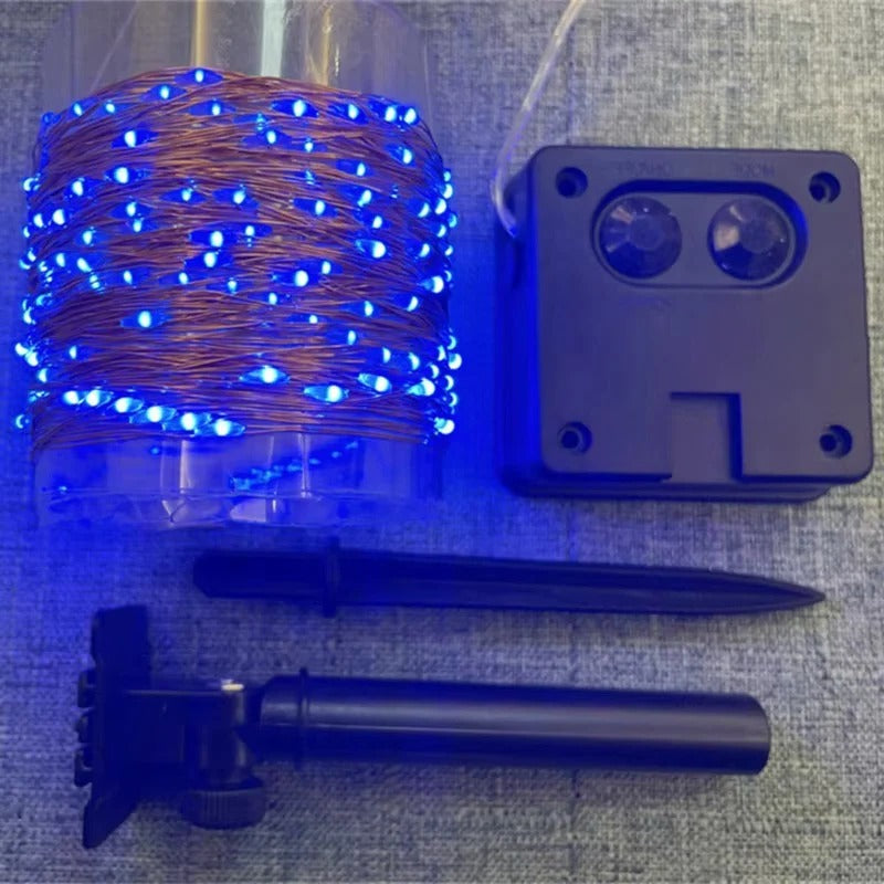 Solar Powered LED Garden String Lights