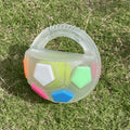 Rubber Football Dog Toy with Bottle Design for Heavy Chewers