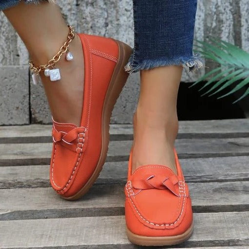 Women’s Slip-On Walking Loafers, Supportive Casual Shoes