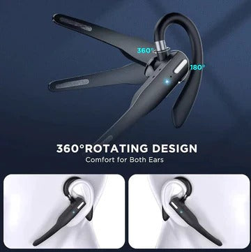 Bluetooth 5.1 Trucker Headset with Dual Mic Noise Cancelling