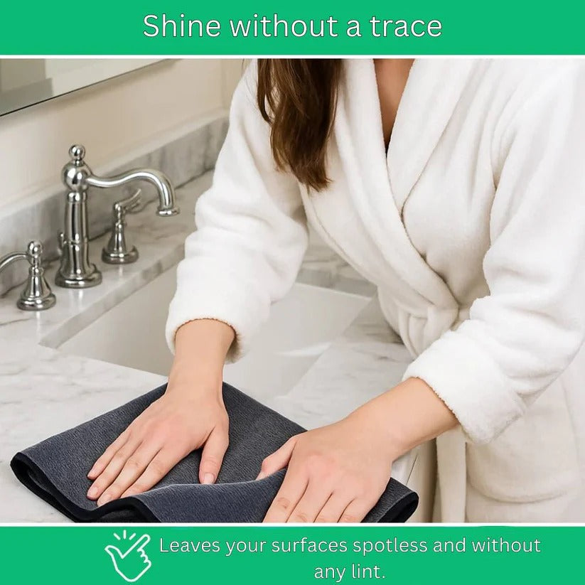 Ultra Absorbent Microfiber Cleaning Cloth with Limescale Resistant Surface