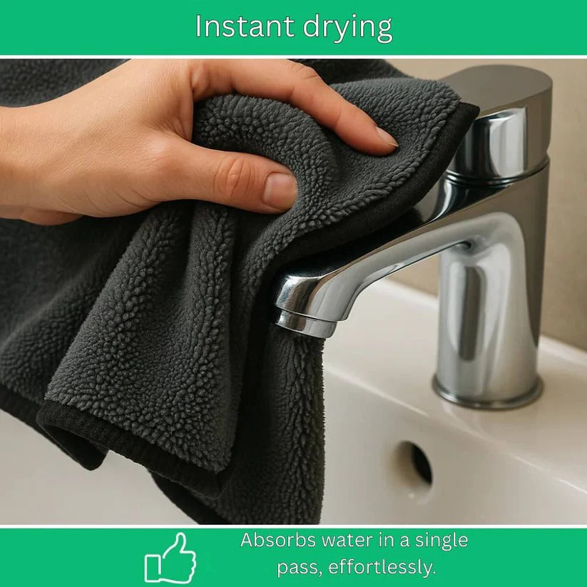 Ultra Absorbent Microfiber Cleaning Cloth with Limescale Resistant Surface