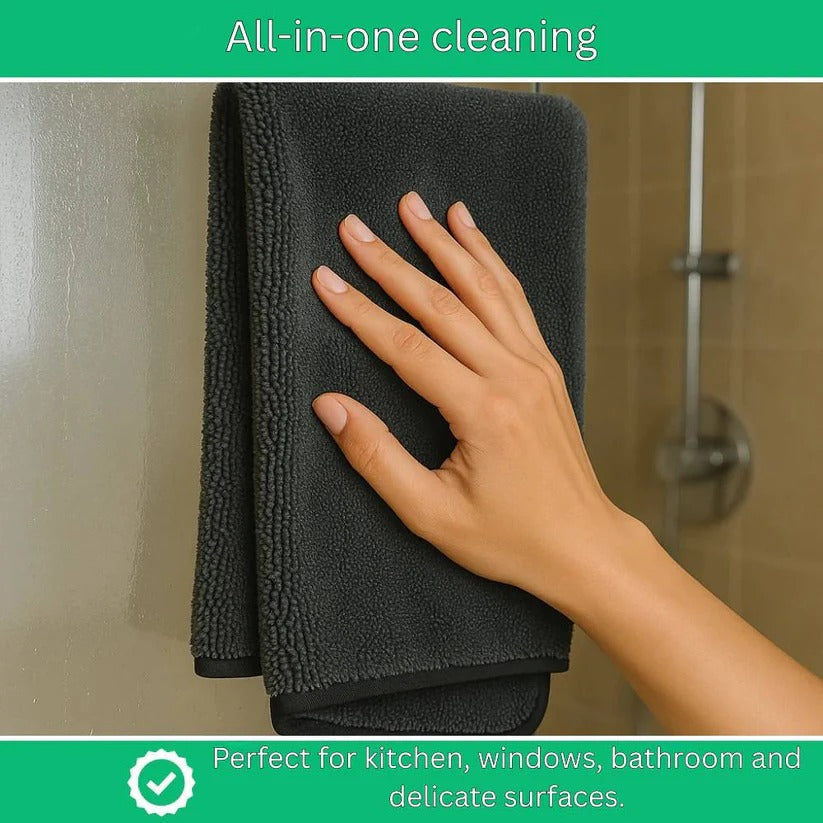 Ultra Absorbent Microfiber Cleaning Cloth with Limescale Resistant Surface