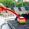 Long Handle BBQ Grill Cleaner Brush with Steam Scrub Pad