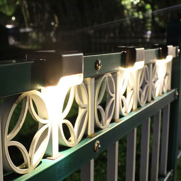 Outdoor Solar Powered Deck Lights, Set of 4