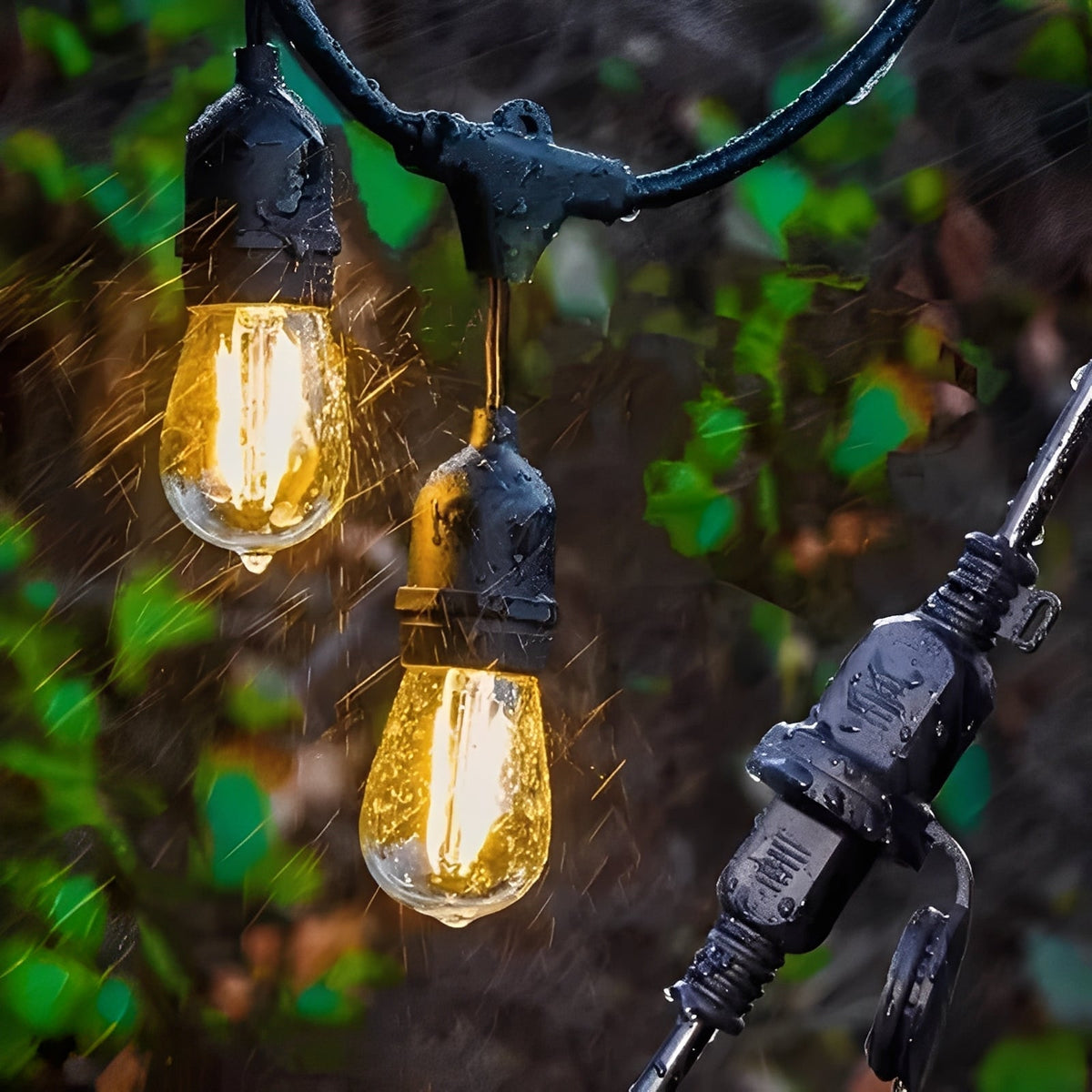 Outdoor LED String Lights with E27 Sockets and 220V Power