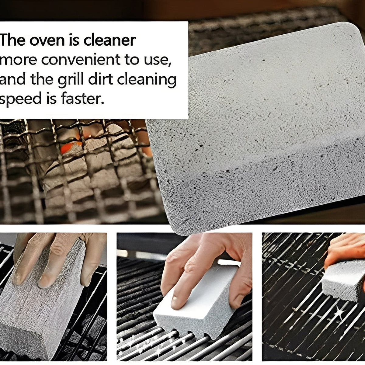 BBQ Grill Cleaning Bricks Pumice Stone Scrubber, Set of 5