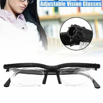 Adjustable Vision Glasses for Clear Near and Far Sight