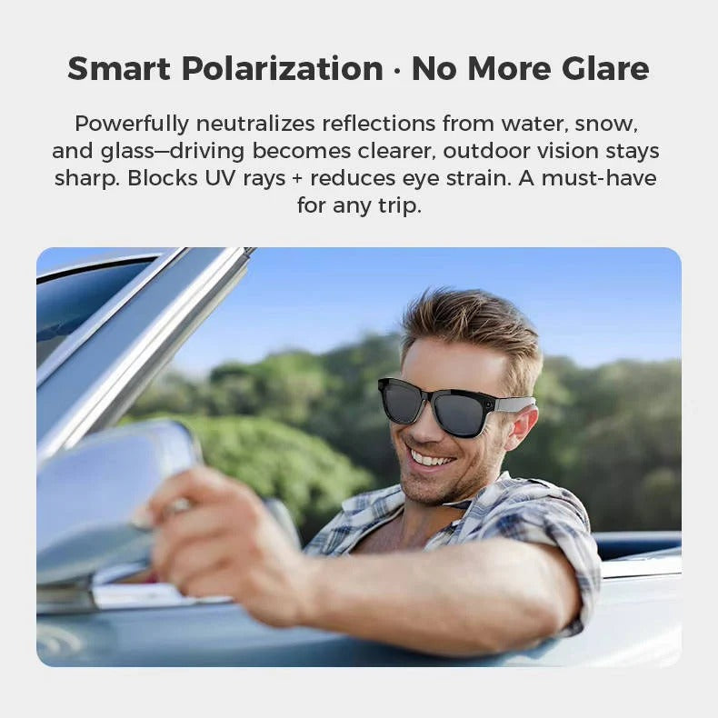 Smart Glasses with Built In Video Camera and Bluetooth Audio