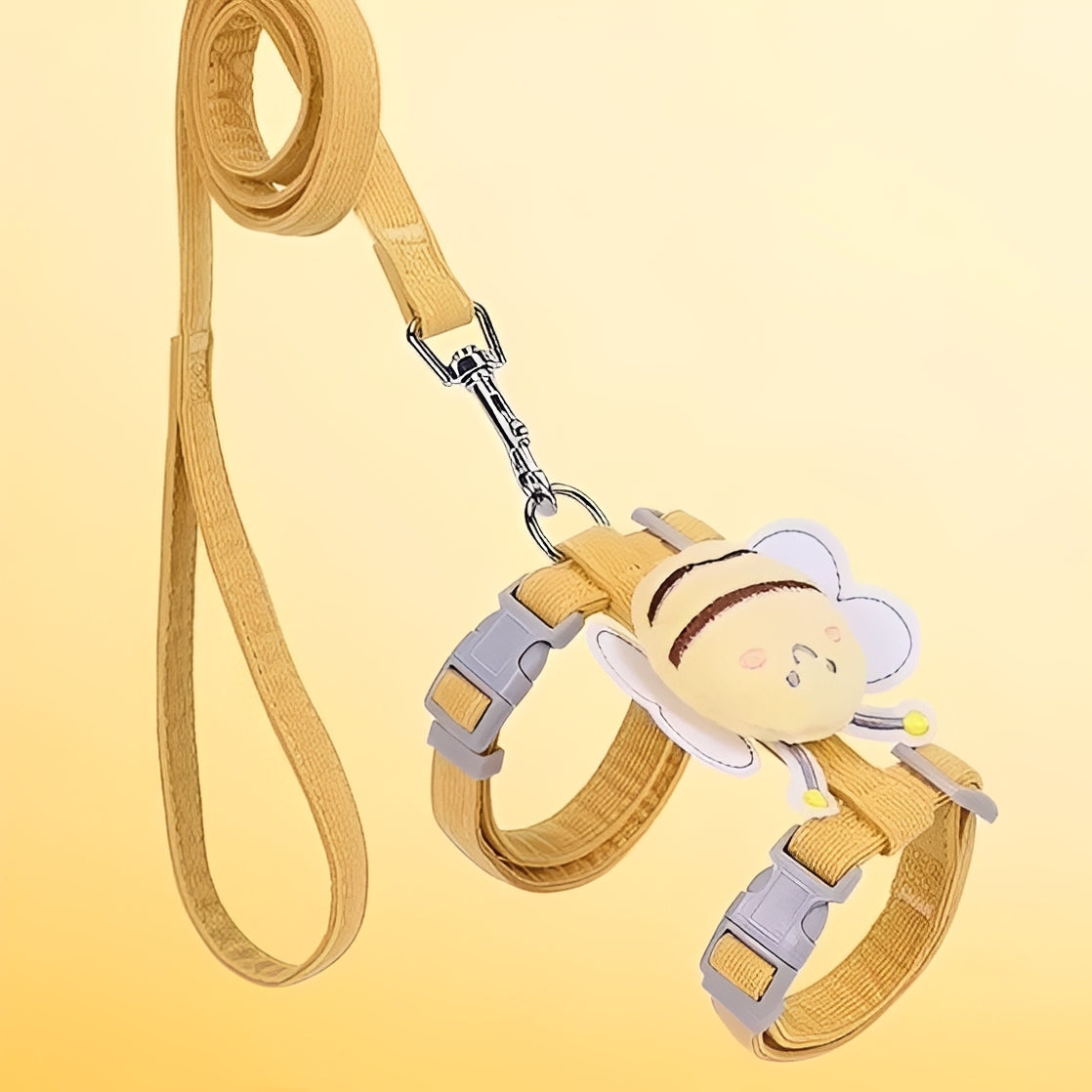 Cat Harness and Collar with Adjustable Straps