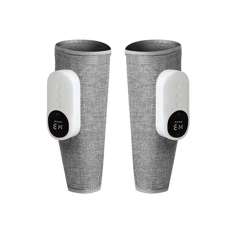 Cordless Air Compression Leg Massager with Heat Therapy and Calf Wrap Design