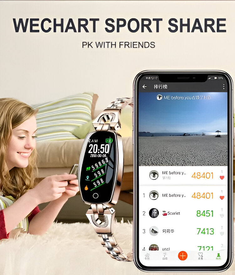 Women’s Smart Fitness Tracker with HR Monitoring