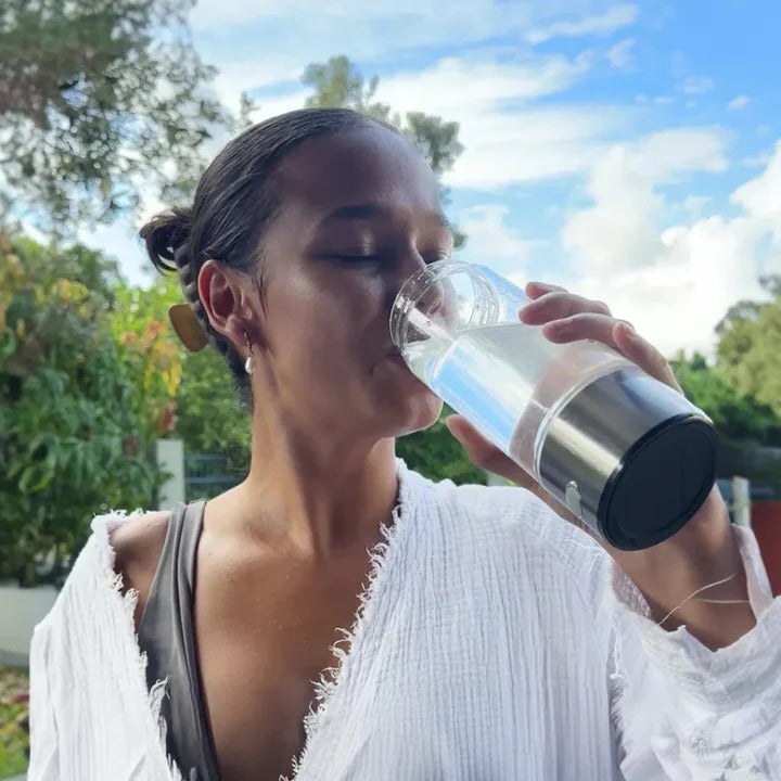 Rechargeable Hydrogen Water Bottle with Glass Design