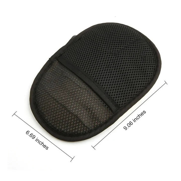 Microfiber Car Cleaning Towel with Dual Sided Wool and Mesh