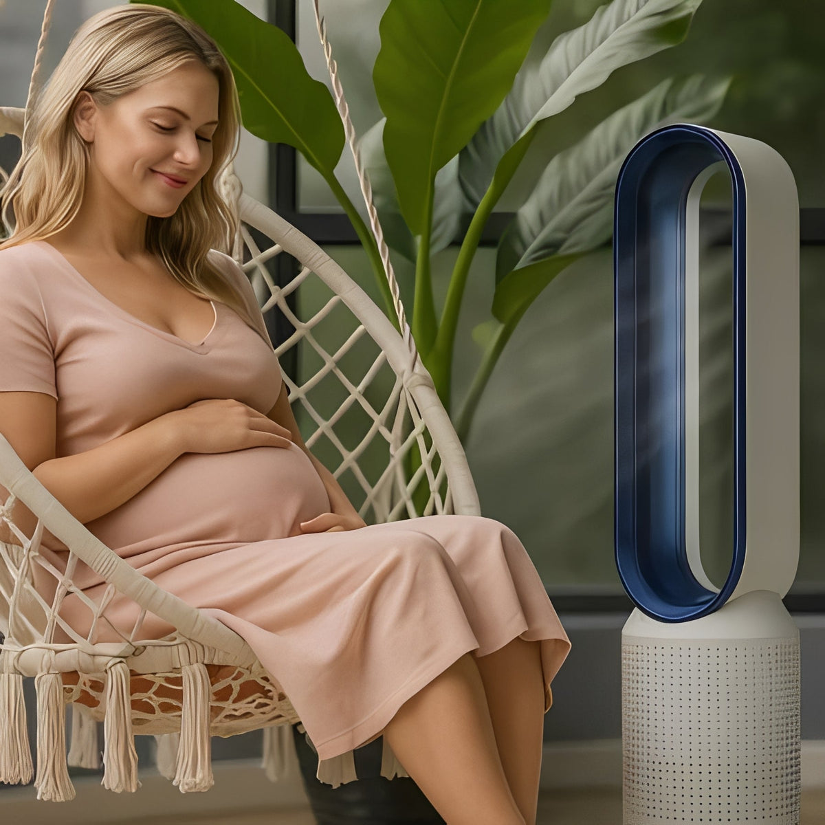Portable Bladeless Fan with Remote Control