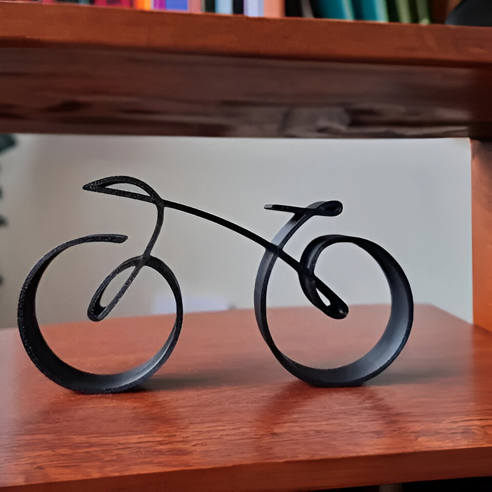 Wire Frame Bicycle Sculpture for Desk Display