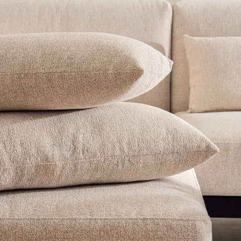 Solvara Luxe 8-Seater Outdoor Corner Sofa Set, Beige